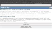 Tablet Screenshot of datenschutzbecker.de